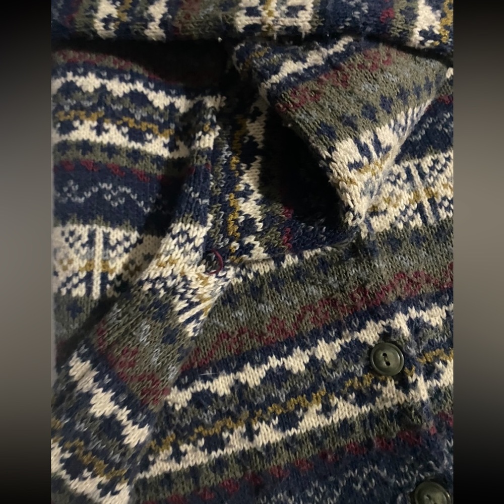 Kathy Ireland Patterned Button Down Multicolor Ac… - image 8